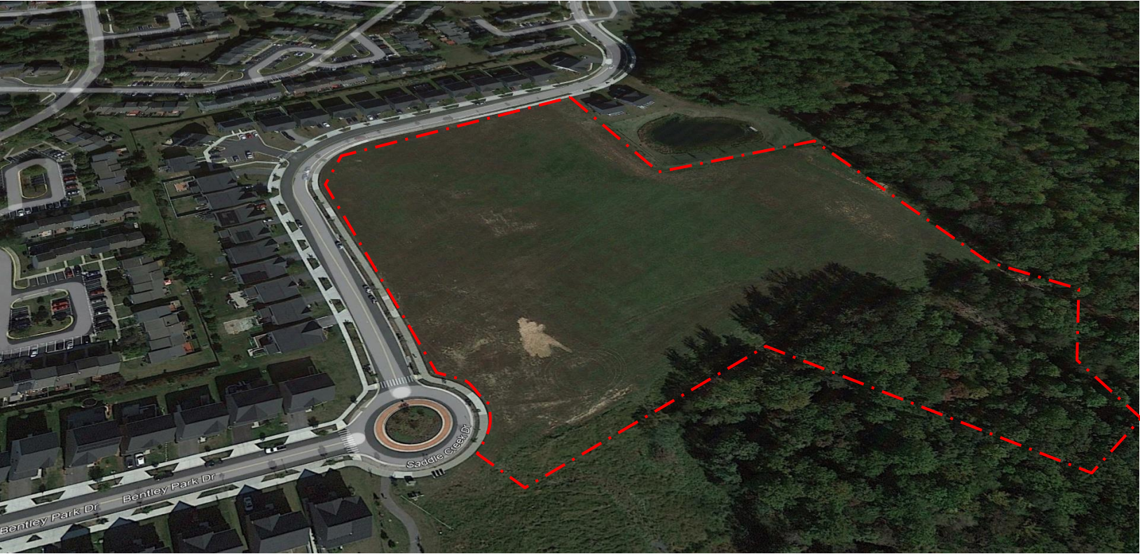 aerial view of new Burtonsville ES site