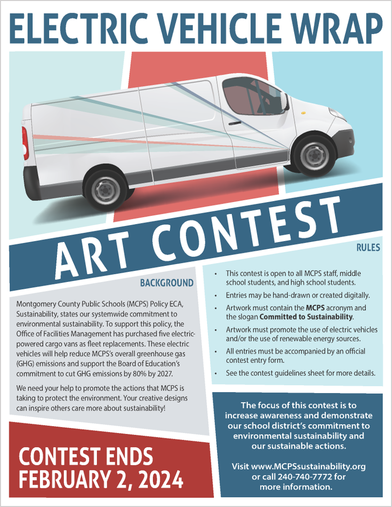 EV wrap contest flyer