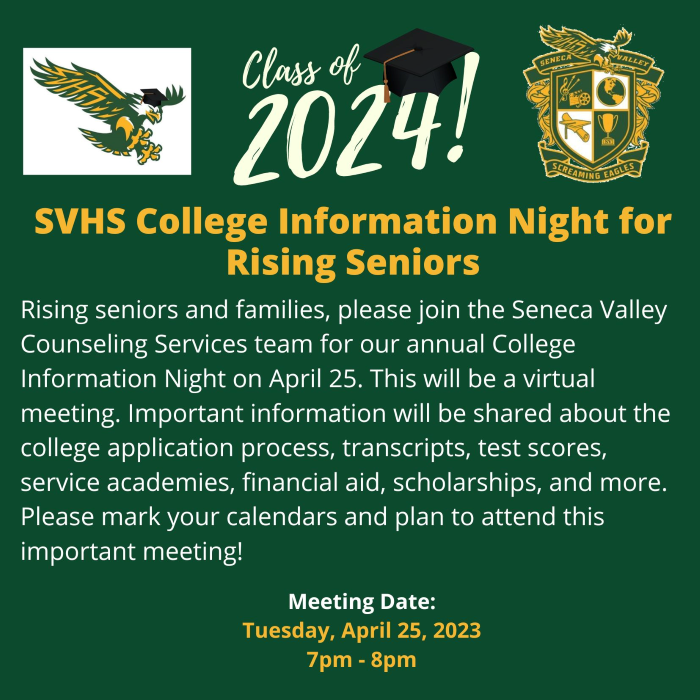 04-25-23 Class of 2024 College Information Night