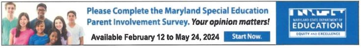 Maryland Special Education Survey Banner