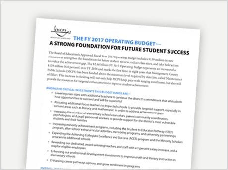 Fast Facts: 
A STRONG FOUNDATION FOR FUTURE STUDENT SUCCESS