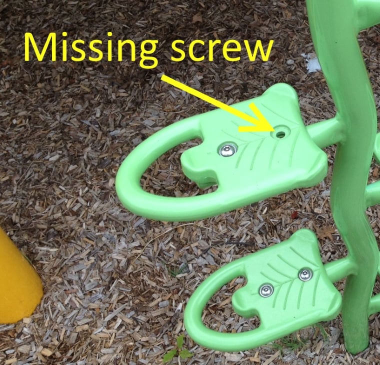 Missing climber screw