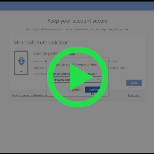 Training Video - Register Security Questions