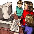 Computer with parent and children