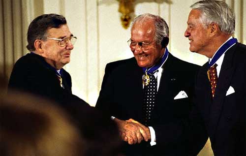 S. Shriver receiving medal of freedom