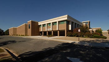 Magruder High School exterior building