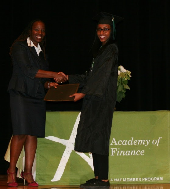 Student at 2015 AOF Graduation