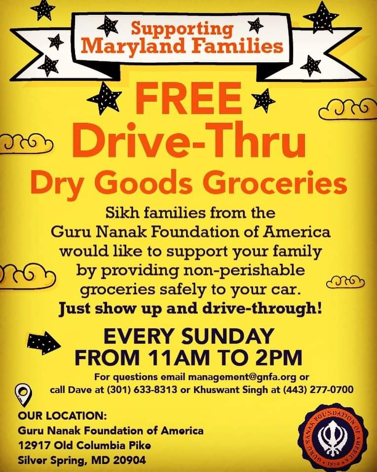Free Drive Thru Groceries - Every Sunday